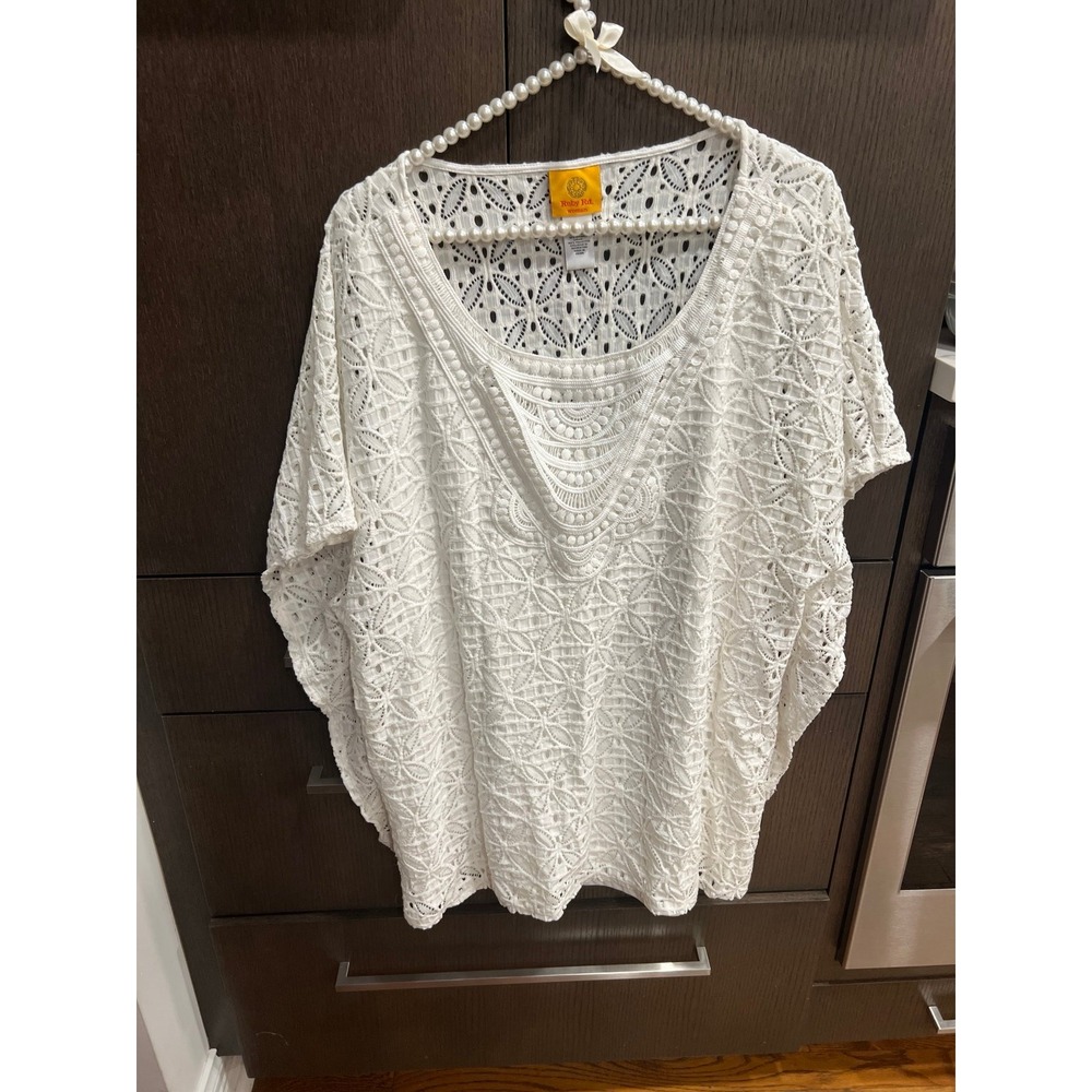 Ruby Rd. White blouse woman's 2XL nwot‎